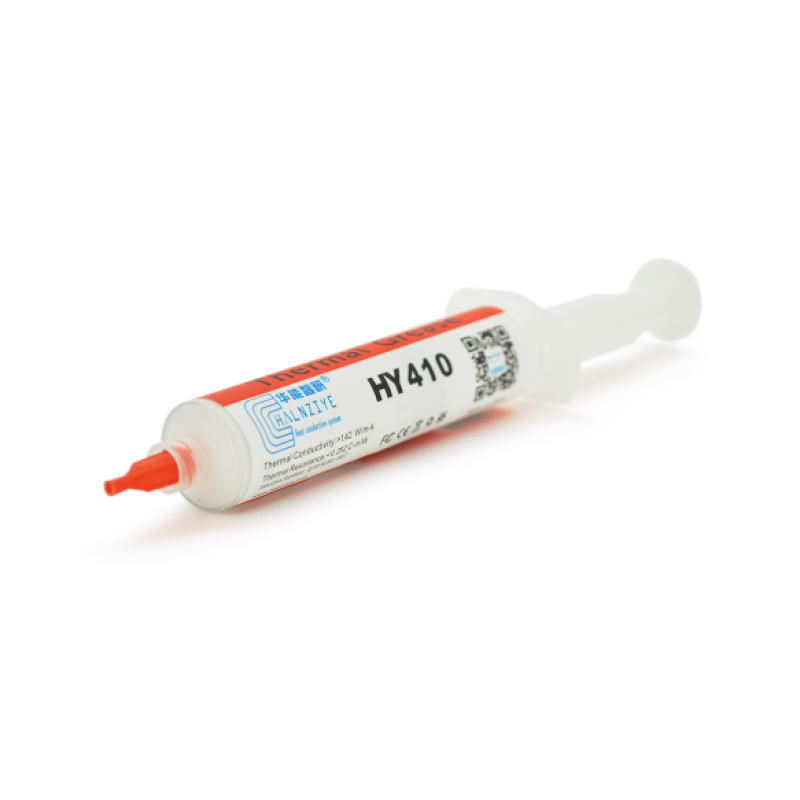 Паста термопровідна HY-410 30g, шприц, White, >1,42W/m-K, <0.262 °C-in2/W, -30° E280°, В“язкість -1K PCs, OEM Q5 Паста термопровідна HY-410 30g, шприц, White, >1,42W/m-K, <0.262 °C-in2/W, -30° E280°, В“язкість -1K PCs, OEM Q5