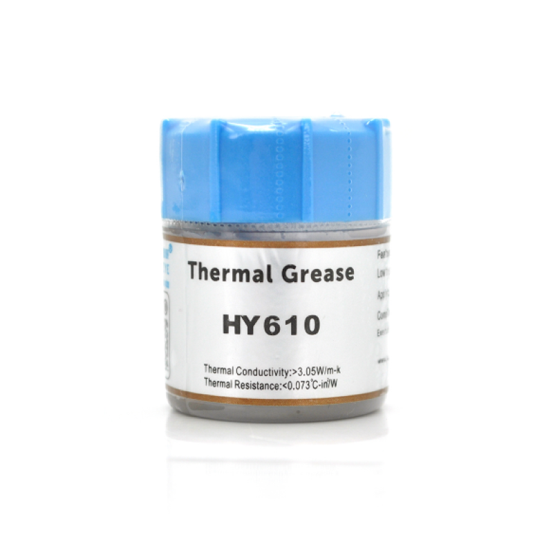 Паста термопровідна HY-610 15g, банка, Gold, >3,05W/m-K, <0.073 °C-in2/W, -30°≈280°, В“язкість -1K PCs, OEM Q40 Паста термопровідна HY-610 15g, банка, Gold, >3,05W/m-K, <0.073 °C-in2/W, -30°≈280°, В“язкість -1K PCs, OEM Q40