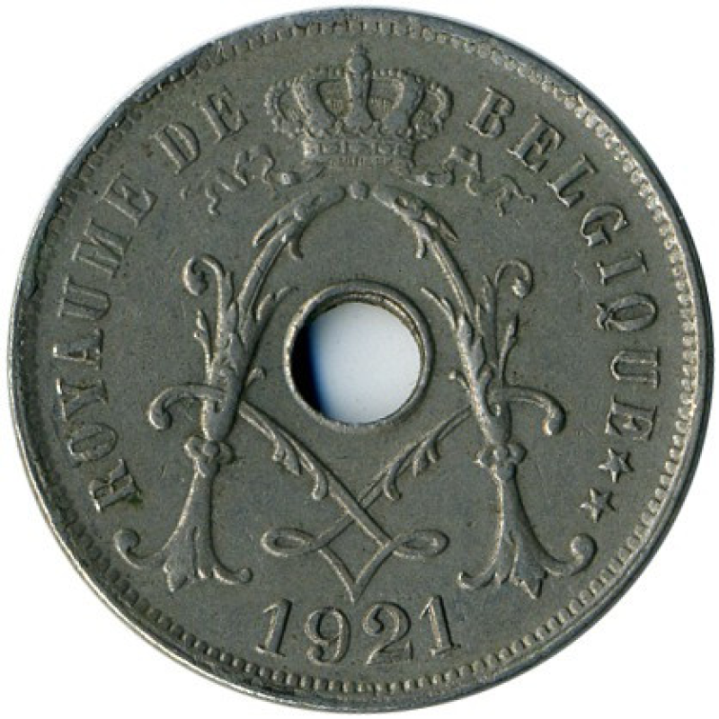 25 сантимів. 1928 рік, Бельгія. (Belgique)