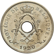 Бельгія 10 сантимів, 1920-1929 Напис французькою - “ROYAUME DE BELGIQUE“