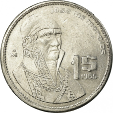 Мексика 1 песо, 1983-1987 (БД)