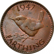 Великобританія 1 фартинг, 1937-1948.(В)