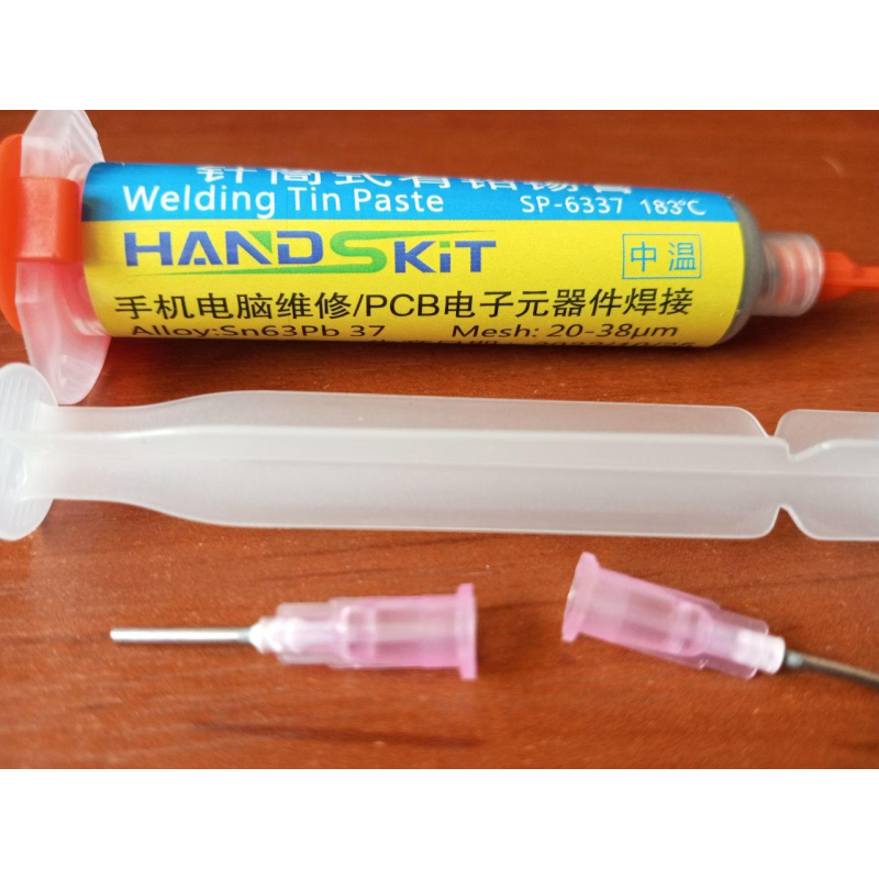 Паяльна паста свинцева HandsKit SP-6337, 183 °C, 35 г Паяльна паста свинцева HandsKit SP-6337, 183 °C, 35 г