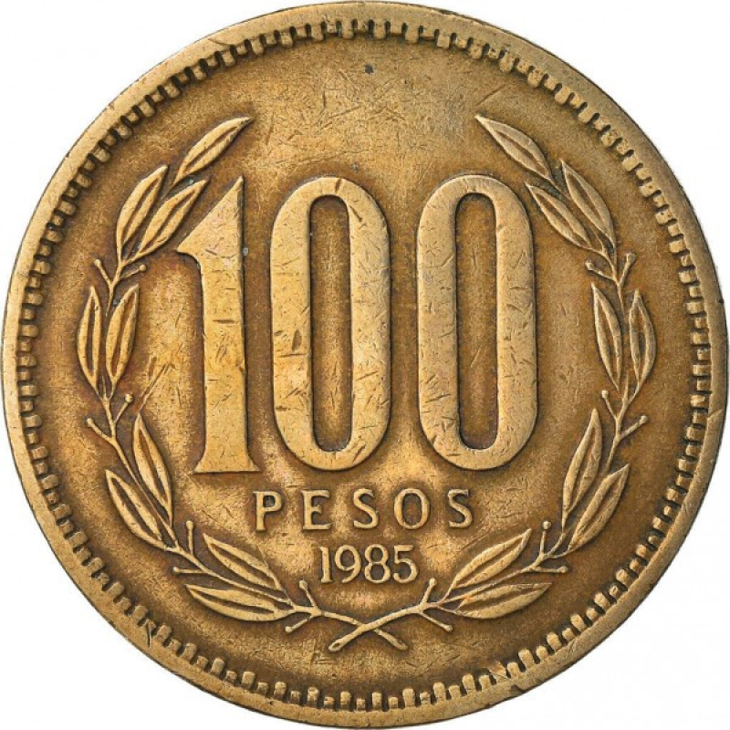 Чилі 100 песо, 1981-2000 (Д)