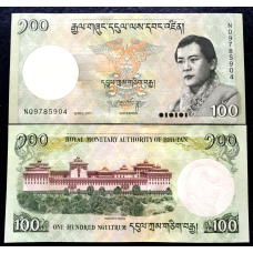 Бутан/Bhutan 100 Nhultrum 2011 Pick 32b UNC