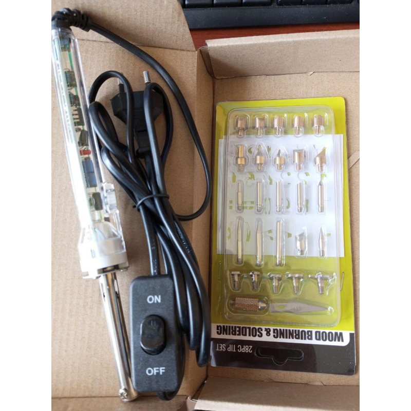 Набір для гравіювання HandsKit (паяльник + 26 наконечників) Набір для гравіювання HandsKit (паяльник + 26 наконечників)