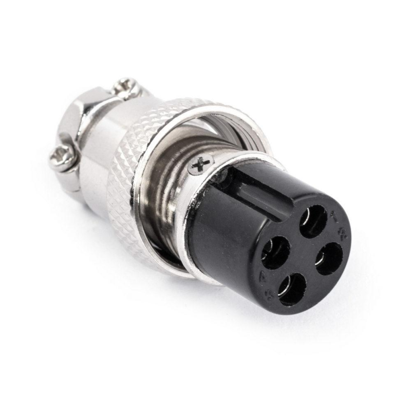 Роз“єм MIC 324, (гнезо), під кабель, 4pin, діам.-12 мм, Tcom Роз“єм MIC 324, (гнезо), під кабель, 4pin, діам.-12 мм, Tcom