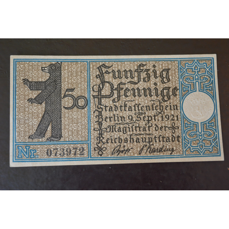 Німеччина. Нотгельд. 50 Pf 1921 року (3) Німеччина. Нотгельд. 50 Pf 1921 року (3)