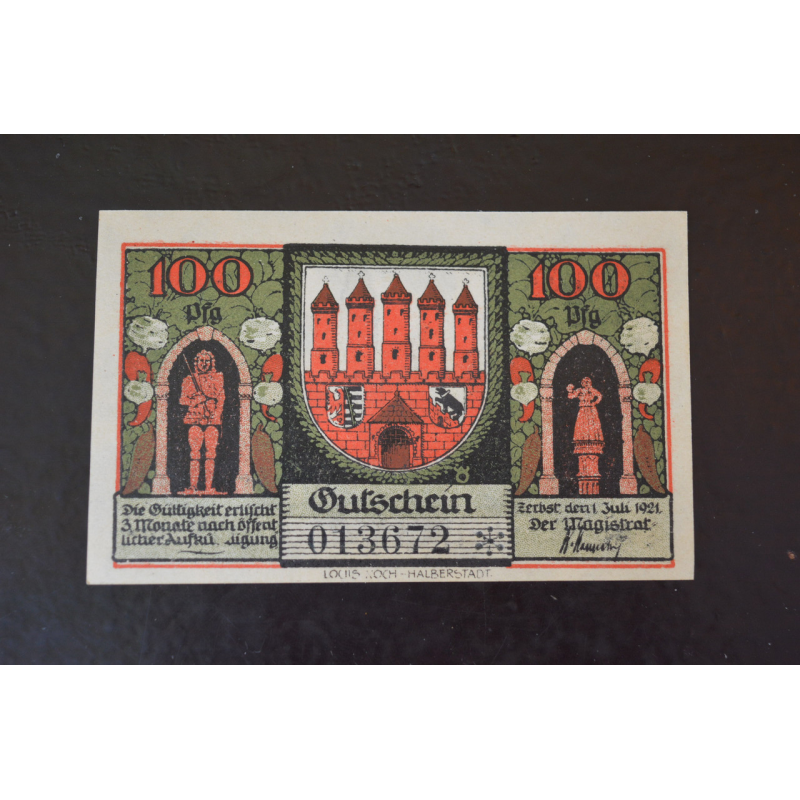 Німеччина. Нотгельд. 100 Pf 1921 року (3) Німеччина. Нотгельд. 100 Pf 1921 року (3)
