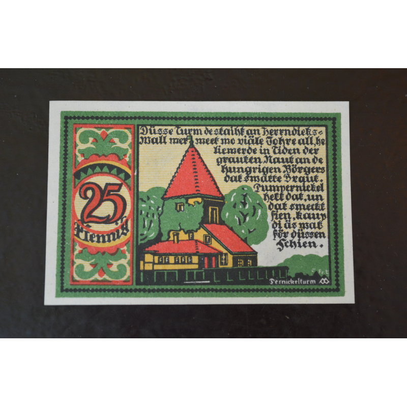 Німеччина. Нотгельд. 25 Pf 1921 року (3) Німеччина. Нотгельд. 25 Pf 1921 року (3)