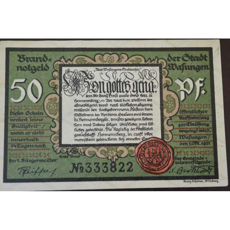 Німеччина. Нотгельд. 50 Pf 1921 року (3)