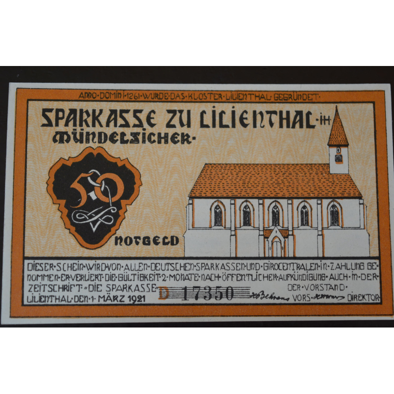 Німеччина. Нотгельд. 50 Pf 1921 року (3) Німеччина. Нотгельд. 50 Pf 1921 року (3)