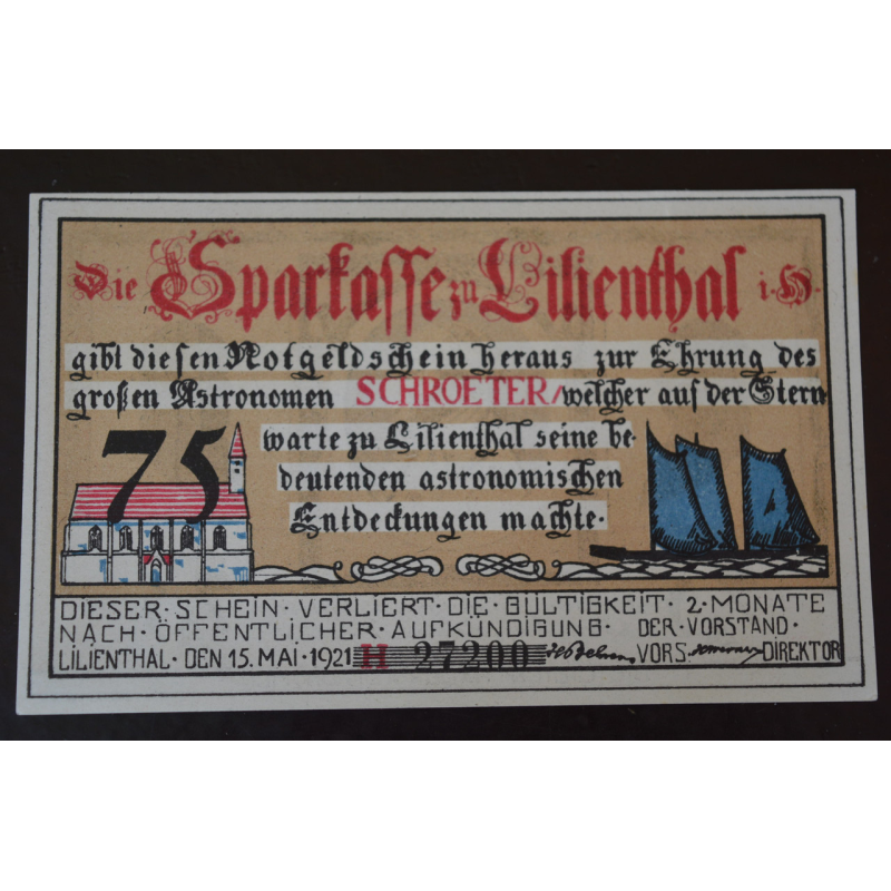 Німеччина. Нотгельд. 75 Pf 1921 року (3) Німеччина. Нотгельд. 75 Pf 1921 року (3)