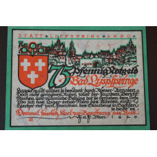 Німеччина. Нотгельд. 75 Pf 1921 року (3)