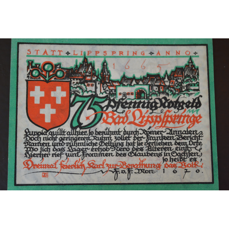 Німеччина. Нотгельд. 75 Pf 1921 року (3)
