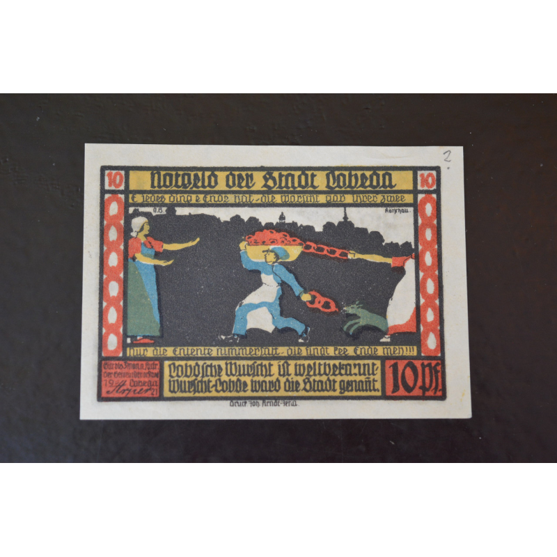 Німеччина. Нотгельд. 10 Pf 1921 року (3) Німеччина. Нотгельд. 10 Pf 1921 року (3)