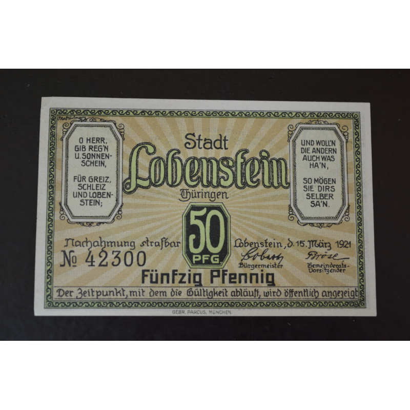 Німеччина. Нотгельд. 50 Pf 1921 року (3) Німеччина. Нотгельд. 50 Pf 1921 року (3)
