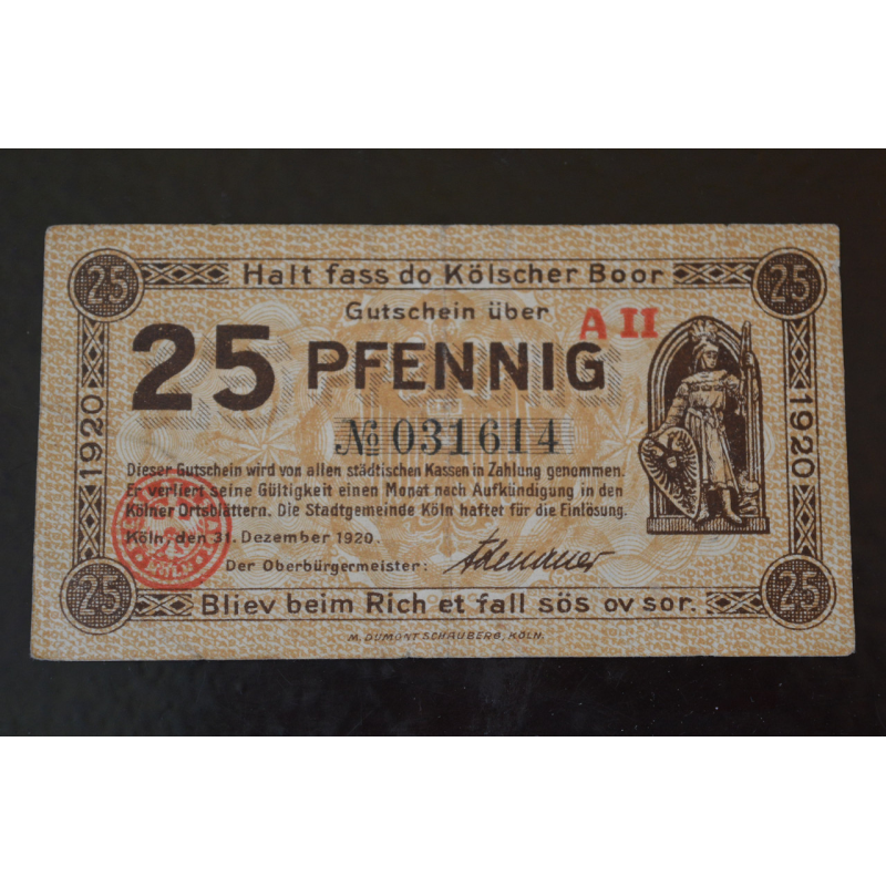 Німеччина. Нотгельд. 25 Pf ( 4 ) Німеччина. Нотгельд. 25 Pf ( 4 )