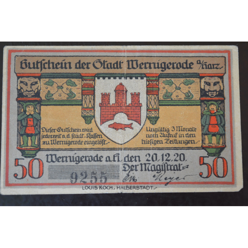 Німеччина. Нотгельд. 50 Pf ( 4 ) Німеччина. Нотгельд. 50 Pf ( 4 )