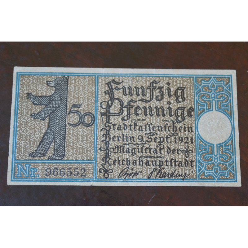 Німеччина. Нотгельд. 50Pf ( 5 ) Німеччина. Нотгельд. 50Pf ( 5 )