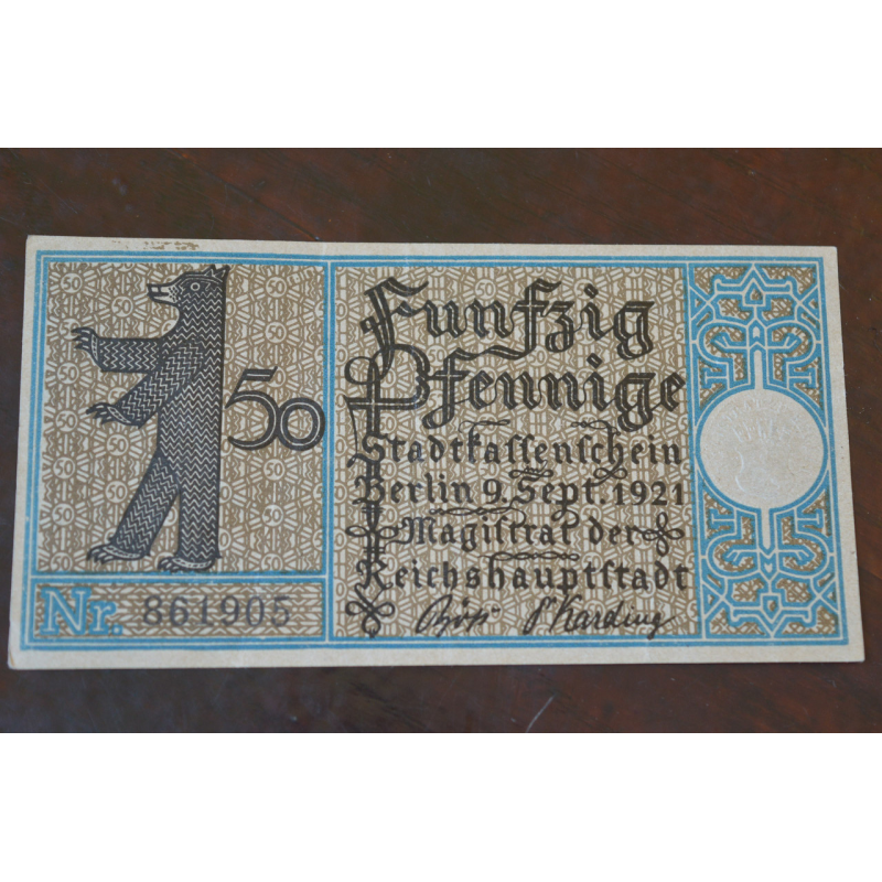 Німеччина. Нотгельд. 50Pf ( 5 ) Німеччина. Нотгельд. 50Pf ( 5 )