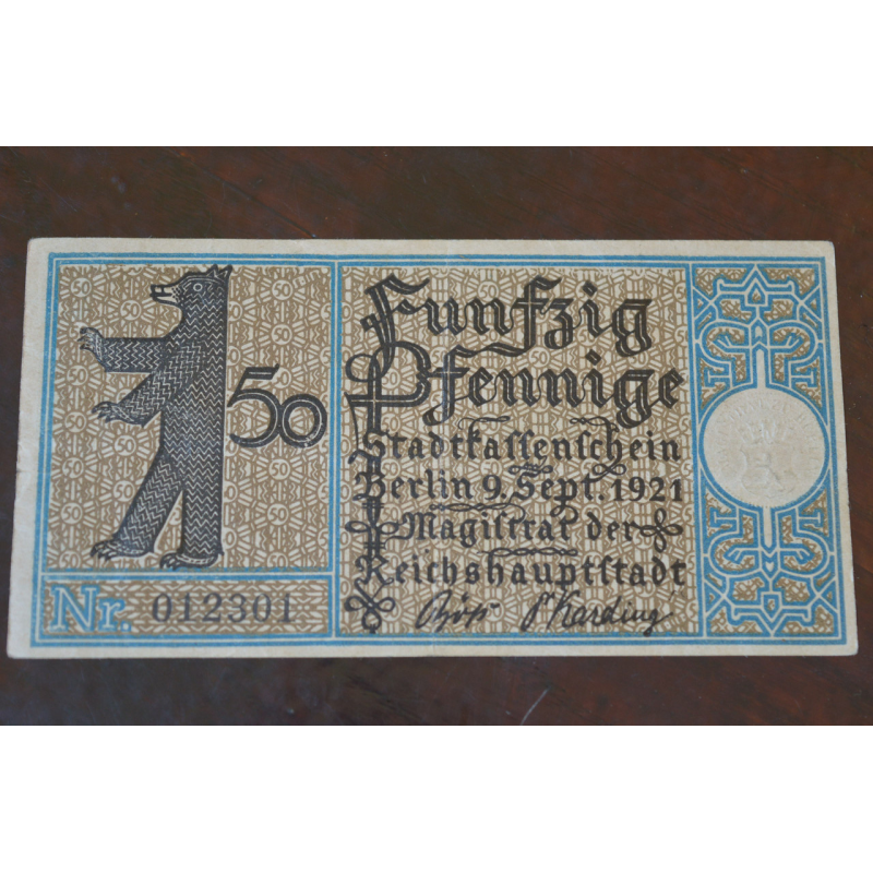 Німеччина. Нотгельд. 50Pf ( 5 ) Німеччина. Нотгельд. 50Pf ( 5 )
