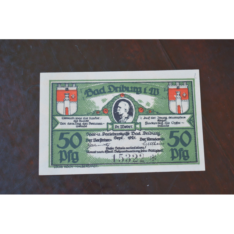 Німеччина. Нотгельд. 50Pf ( 5 ) Німеччина. Нотгельд. 50Pf ( 5 )