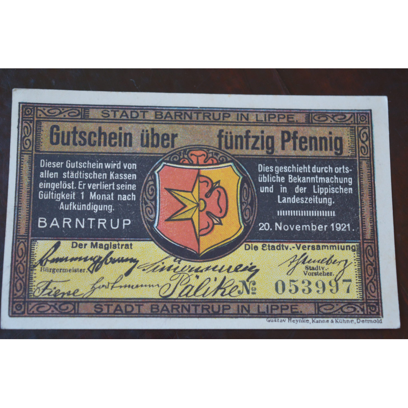 Німеччина. Нотгельд. 50Pf ( 5 ) Німеччина. Нотгельд. 50Pf ( 5 )