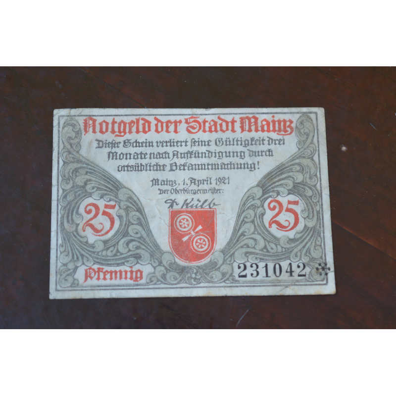 Німеччина. Нотгельд. 25Pf ( 5 ) Німеччина. Нотгельд. 25Pf ( 5 )