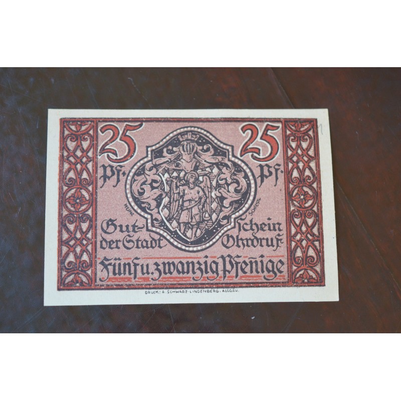 Німеччина. Нотгельд. 25Pf ( 5 ) Німеччина. Нотгельд. 25Pf ( 5 )