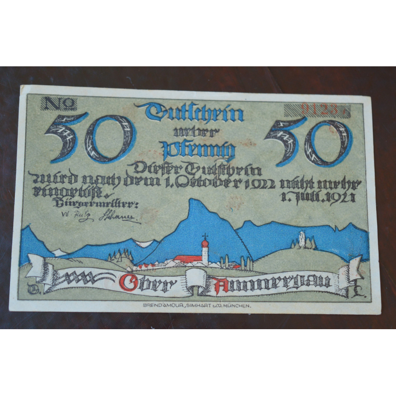 Німеччина. Нотгельд. 50Pf ( 5 ) Німеччина. Нотгельд. 50Pf ( 5 )