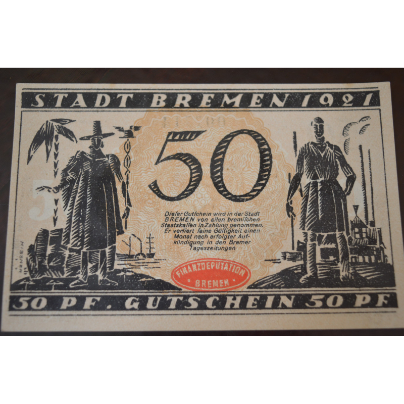 Німеччина. Нотгельд. 50Pf ( 6 ) Німеччина. Нотгельд. 50Pf ( 6 )