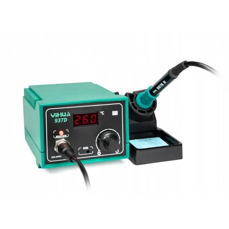 YIHUA 937D Паяльная станция 40 Вт, 200-480°C, для контактной пайки стандартных компонентов