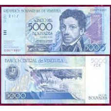 Venezuela Венесуэла - 5000 Bolivares 2004 UNC