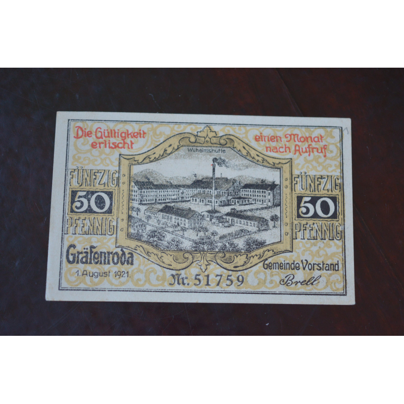 Німеччина. Нотгельд. 50Pf ( 6 ) Німеччина. Нотгельд. 50Pf ( 6 )