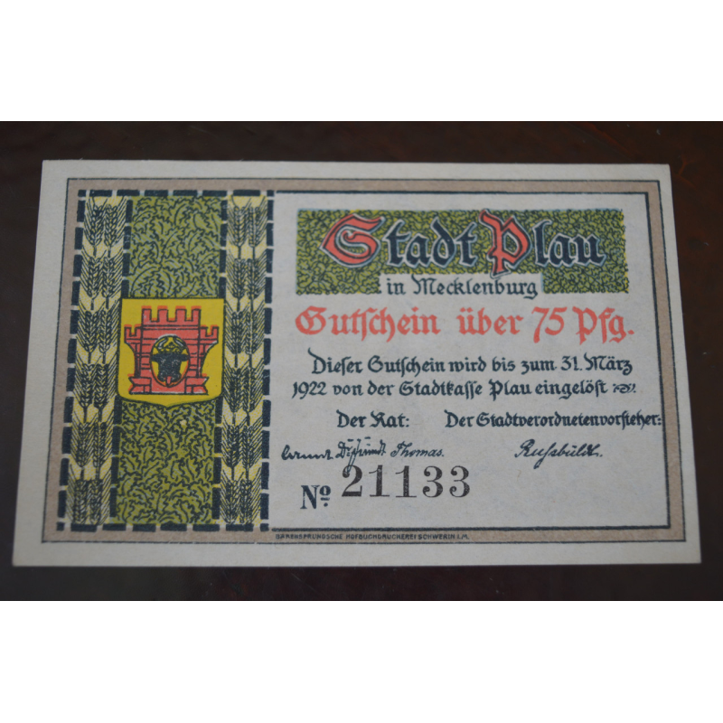 Німеччина. Нотгельд. 75Pf ( 7 ) Німеччина. Нотгельд. 75Pf ( 7 )