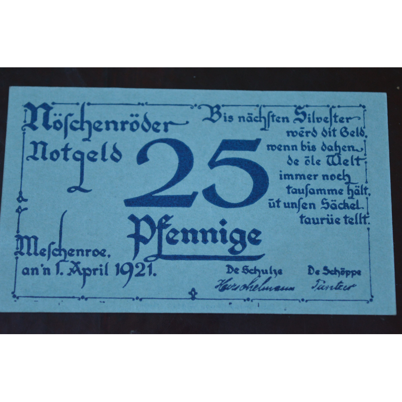 Німеччина. Нотгельд. 25Pf ( 7 ) Німеччина. Нотгельд. 25Pf ( 7 )
