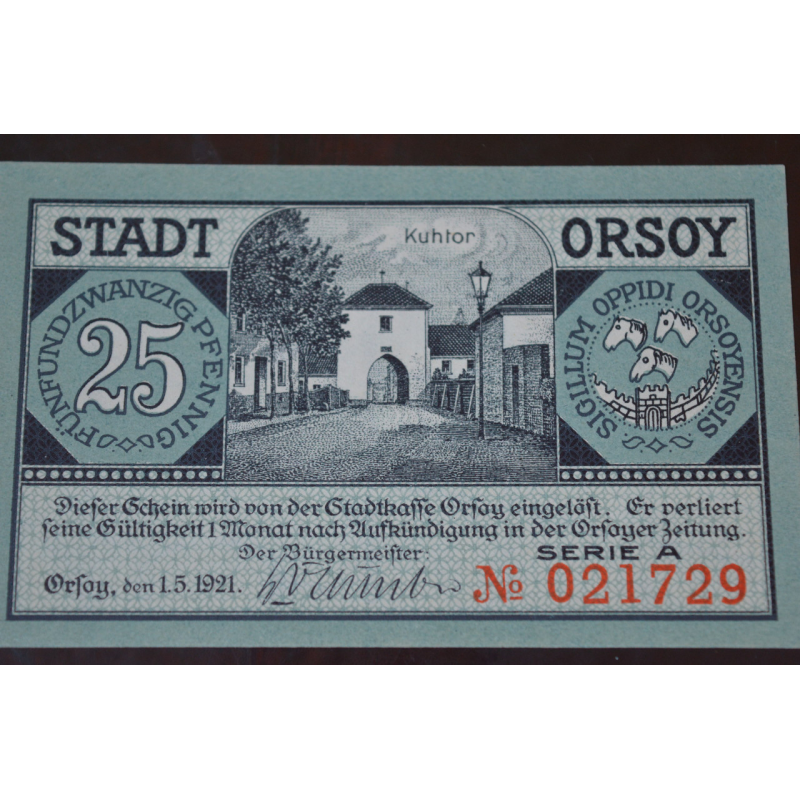 Німеччина. Нотгельд. 25Pf ( 7 ) Німеччина. Нотгельд. 25Pf ( 7 )