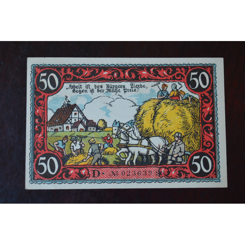Німеччина. Нотгельд. 50Pf ( 8 ) Німеччина. Нотгельд. 50Pf ( 8 )