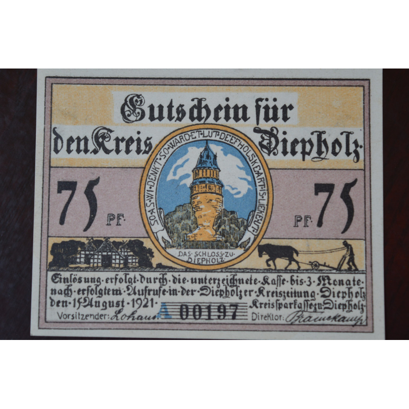 Німеччина. Нотгельд. 75Pf ( 8 ) Німеччина. Нотгельд. 75Pf ( 8 )