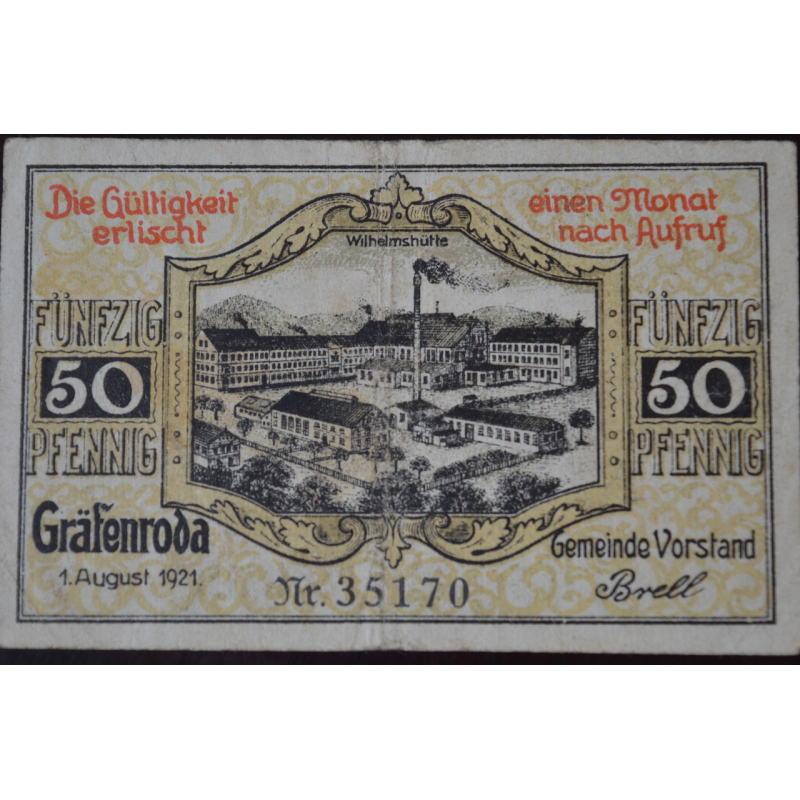 Німеччина. Нотгельд. 50Pf ( 8 ) Німеччина. Нотгельд. 50Pf ( 8 )