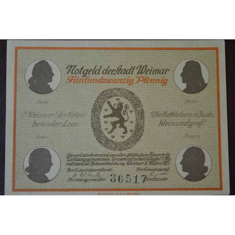 Німеччина. Нотгельд. 25Pf ( 8 ) Німеччина. Нотгельд. 25Pf ( 8 )