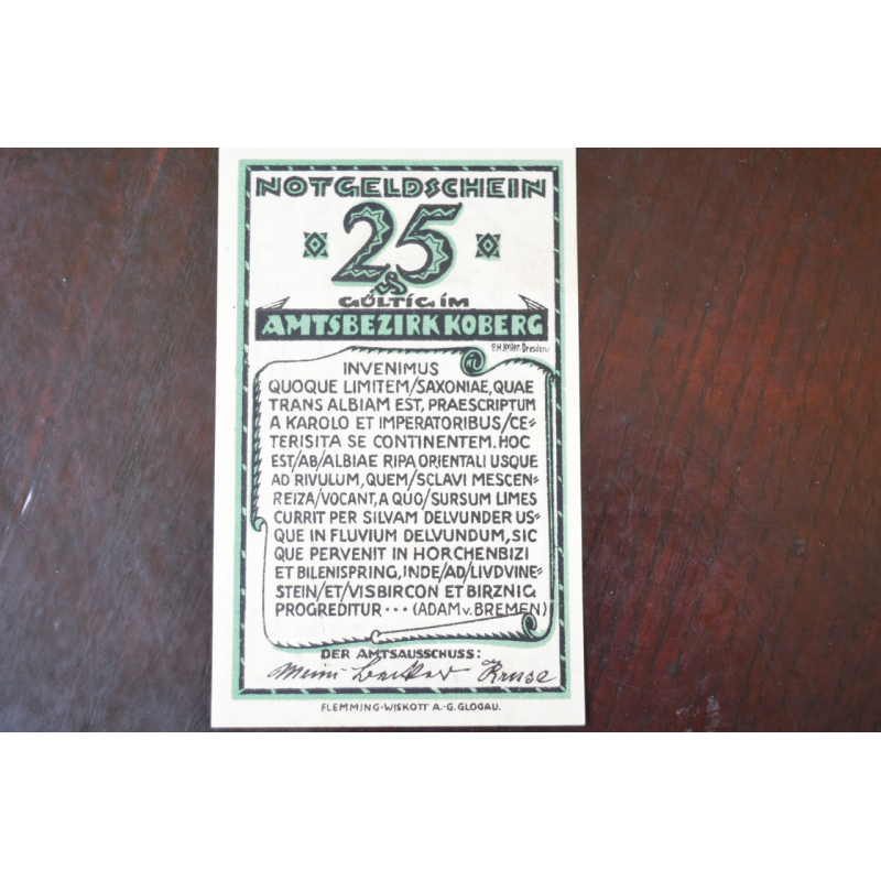 Німеччина. Нотгельд. 25Pf ( 8 ) Німеччина. Нотгельд. 25Pf ( 8 )