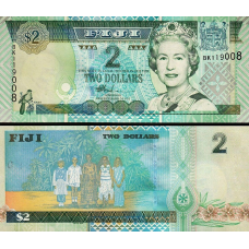 ФІДЖІ / FIJI ISLANDS 2 DOLLARS 2002 UNC