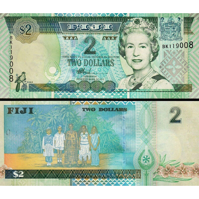 ФІДЖІ / FIJI ISLANDS 2 DOLLARS 2002 UNC ФІДЖІ / FIJI ISLANDS 2 DOLLARS 2002 UNC