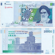 Иран  20000 риал 2021г UNC P-153е