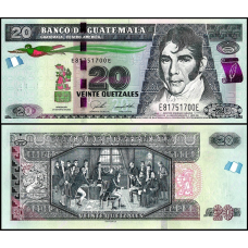 Гватемала / Guatemala 20 Quetzales 2020 Pick 124 UNC