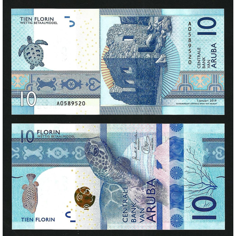 Аруба / Aruba 10 florin 2019 Pick 21 UNC Аруба / Aruba 10 florin 2019 Pick 21 UNC
