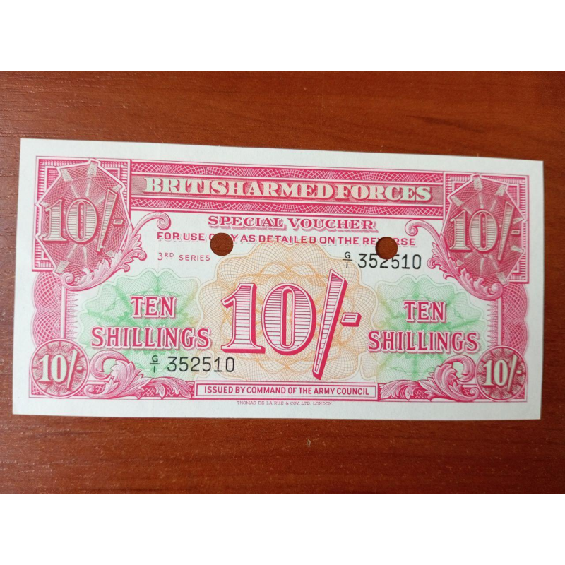Великобританія (Армія) 10 1959ів 1956 P-M28b UNC Великобританія (Армія) 10 1959ів 1956 P-M28b UNC