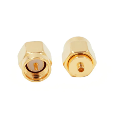 Переходник UFL/IPEX в SMA, латунь, gold